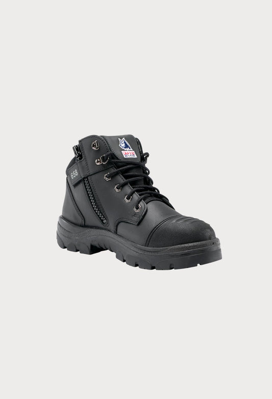 STEEL BLUE PARKES ZIP SCUFF STEEL TOE TPU