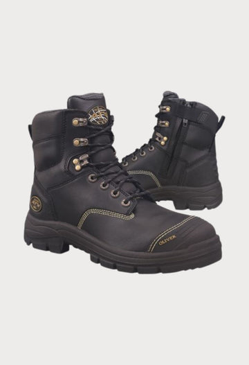 OLIVER LACE UP ZIP SIDE 6" BOOT