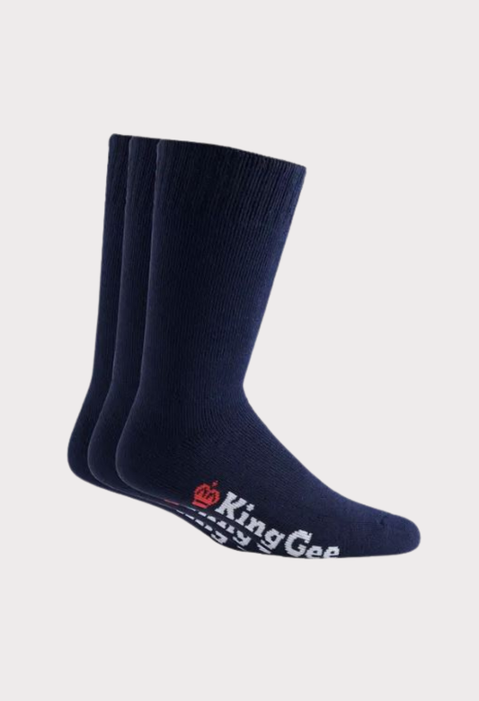 KINGGEE MEN'S BAMBOO 3-PACK WORK SOCKS