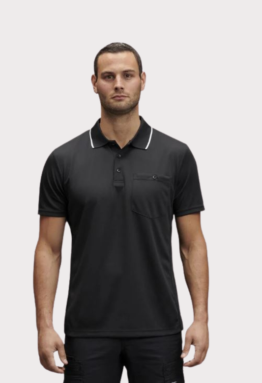 KINGGEE MENS WORKCOOL HYPERFREEZE POLO SHORT SLEEVE