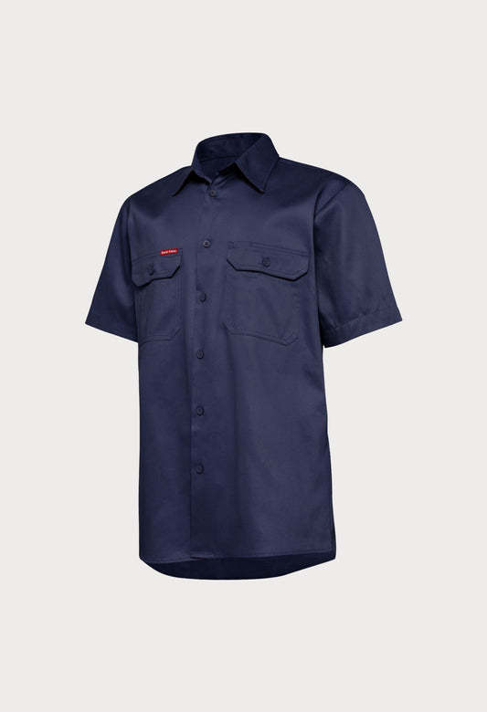 HARD YAKKA S/SL L/WEIGHT DRILL VENTILATED SHIRT