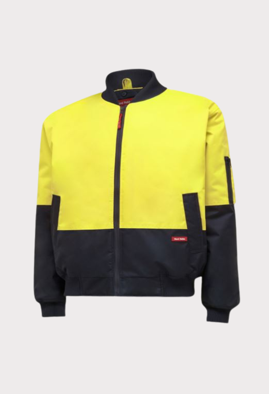 HARD YAKKA HI-VISIBILITY 2TONE BOMBER JACKET