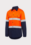 HARD YAKKA CORE HV LONG SLEEVE LW SPLICED TPD VTD DRILL SHIRT