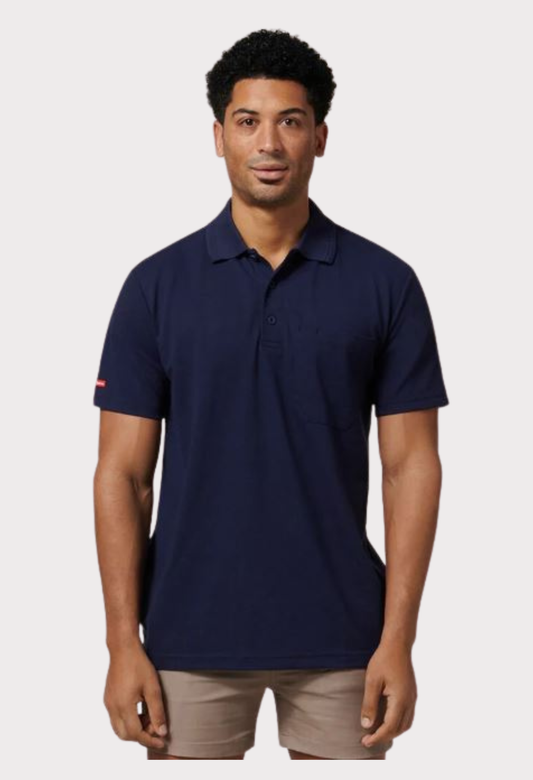 HARD YAKKA FOUNDATIONS PIQUE SHORT SLEEVE POLO